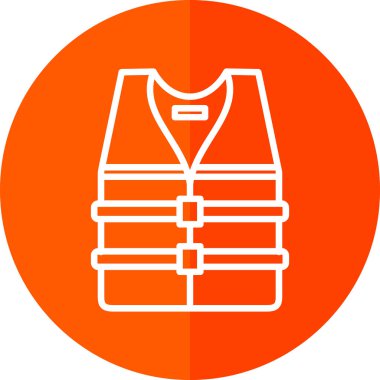 can yeleği simgesi, vektör illüstrasyonu basit tasarım