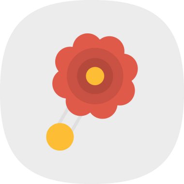 Çiçek renkli vektör simgesi