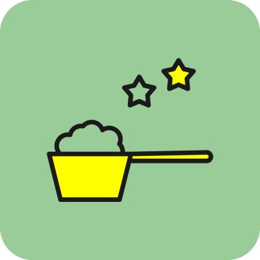 Kepçe simgesi, vektör illüstrasyonu 