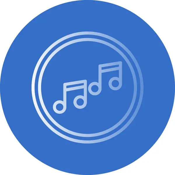 Music Notes Vector Sound Icon — Stock Vector