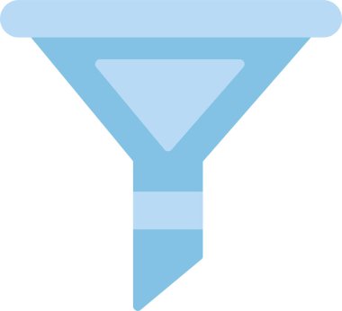 modada izole edilmiş arkaplanda huni simgesi 