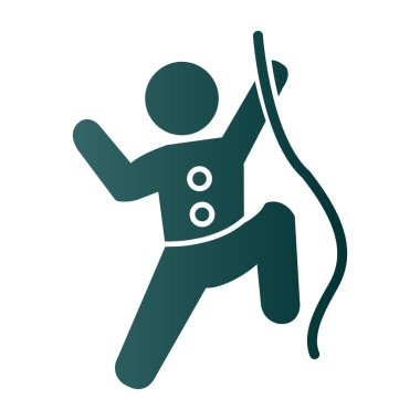 Web simgesi vektör illüstrasyonuna tırmanılıyor