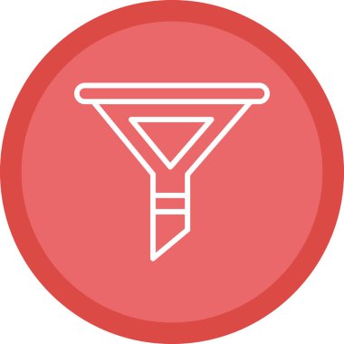 modada izole edilmiş arkaplanda huni simgesi 