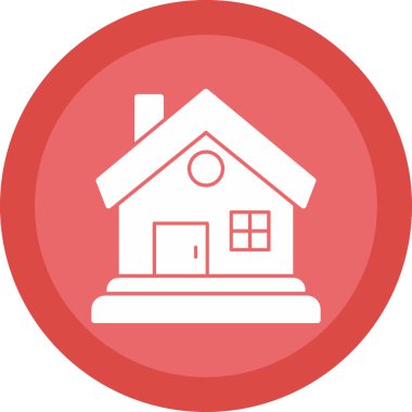 Ev vektör tasarımı. Ev düz simgesi 