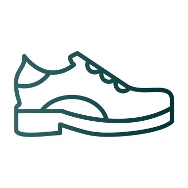 Ayakkabı. Web simgesi basit illüstrasyon 