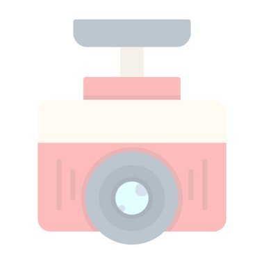 Kamera. Web simgesi basit illüstrasyon