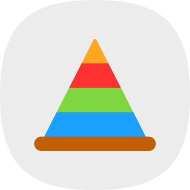 piramit simgesi vektör çizimi