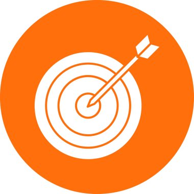 Hedef. Web simgesi basit illüstrasyon