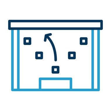 oyun vektörü ince çizgi simgesi