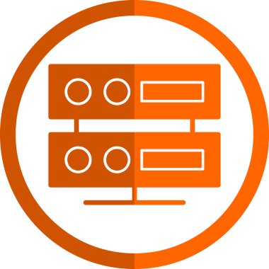 sunucu simgesi, vektör illüstrasyonu basit tasarım