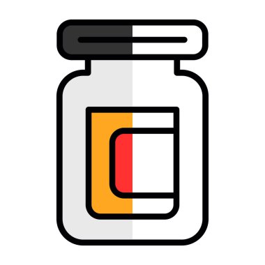 ilaç şişesi simgesi renk tasarımı.