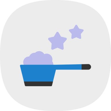 Kepçe simgesi, vektör illüstrasyonu 