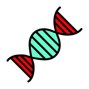dna. Web simgesi basit illüstrasyon 