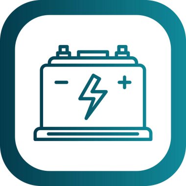 Pil. Web simgesi basit tasarım                       