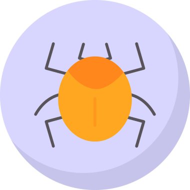 Örümcek. Web simgesi basit illüstrasyon