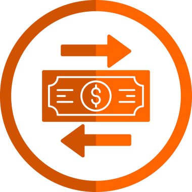 para değişimi düz vektör yuvarlanmış simge