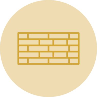 Duvar, Tuğla Bloğu Vektör Simgesi