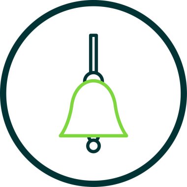 Bir çan simgesinin vektör illüstrasyonu  