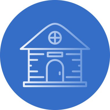 Bina. Web simgesi basit illüstrasyon