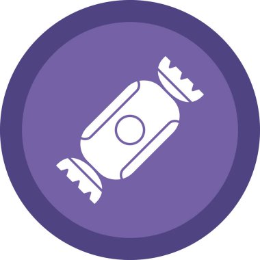 Şeker simgesinin vektör illüstrasyonu 