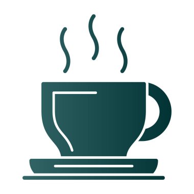 kahve fincanı ikonu vektör illüstrasyonu 