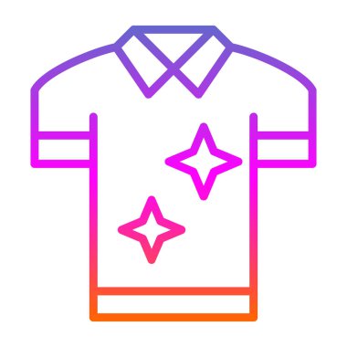 Lekesiz çamaşır ve giysi tasviri için taze ve temiz giysi simgesi