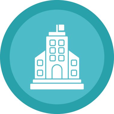 bina simgesi, basit vektör illüstrasyonu