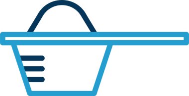 Sepet sepeti alışveriş simgesi - taslak biçimi