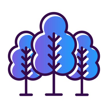forest icon, vector illustration simple design