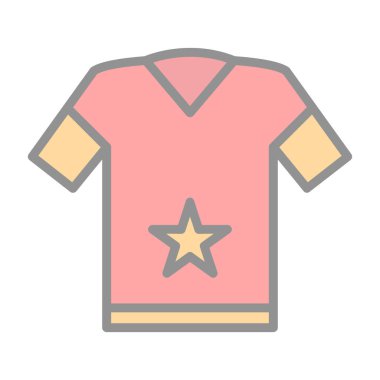 t-shirt simgesi veya logo izole edilmiş işaret sembolü çizimi