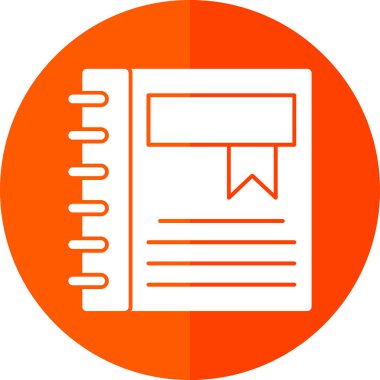 Kalem simgesi olan bir kağıdın vektör çizimi