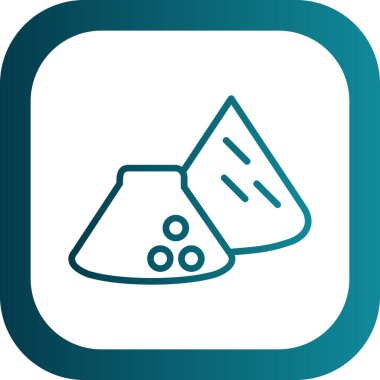 Cuberdon şeker ikonu, Belçika geleneksel tatlısı, vektör illüstrasyonu