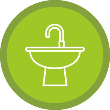 Tuvalet. Web simgesi basit tasarım