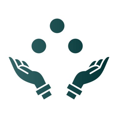 Açık eller vektör illüstrasyonunu basit tasarım