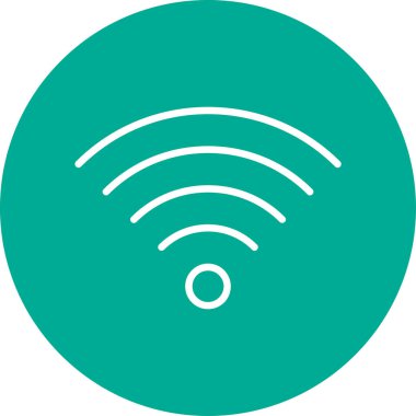 kablosuz simge, kablosuz ağ sembolü, vektör illüstrasyonu 