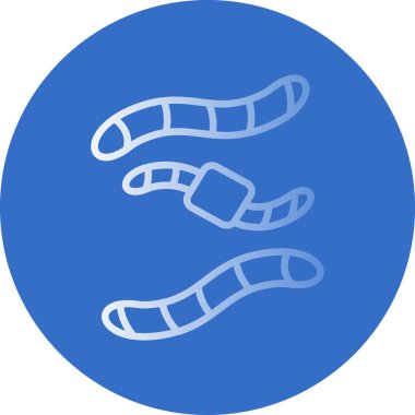 Mavi tıbbi simgenin vektör illüstrasyonu