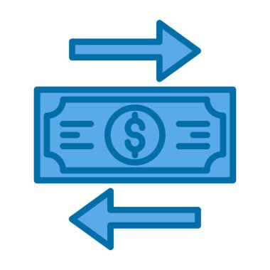 Dolar vektör simgesi. Düz stil sembolü. pictogram beyaz arkaplanda izole edilir