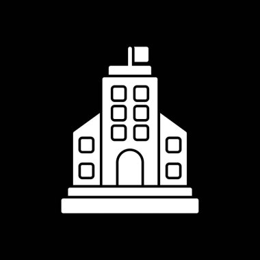 bina simgesi, basit vektör illüstrasyonu