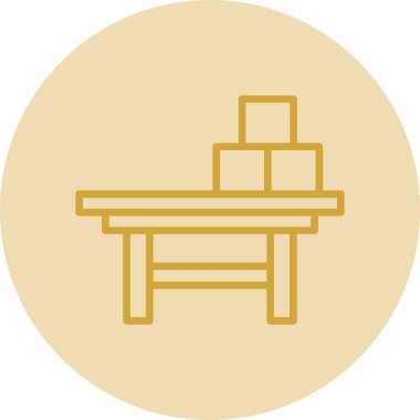 tablo vektör simgesi modern basit illüstrasyon