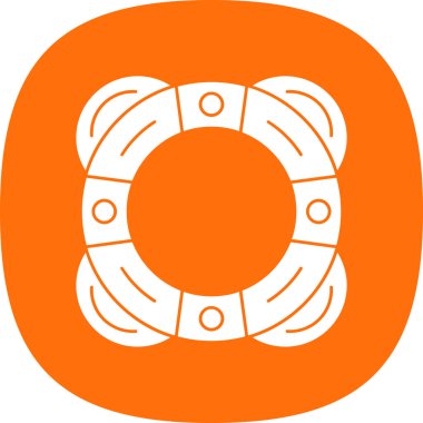 Hayat kurtarıcı. Web simgesi basit illüstrasyon