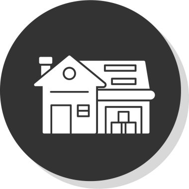 Ev simgesi, vektör illüstrasyonu basit tasarım