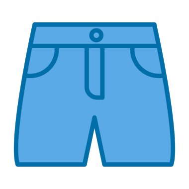 Yeni Shorts simgesi, vektör illüstrasyonu basit tasarım