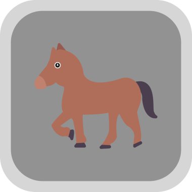 At yassı simgesi, vektör illüstrasyonu