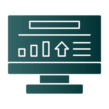 veri analizi. düz dizayn.