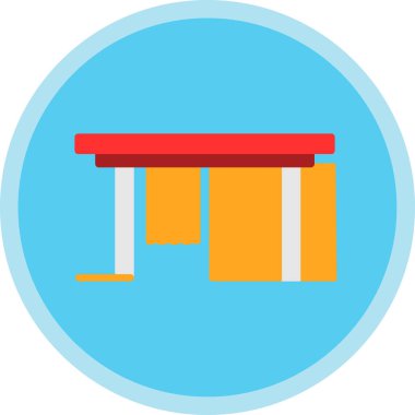 inşaat endüstrisi simgesi düz stil