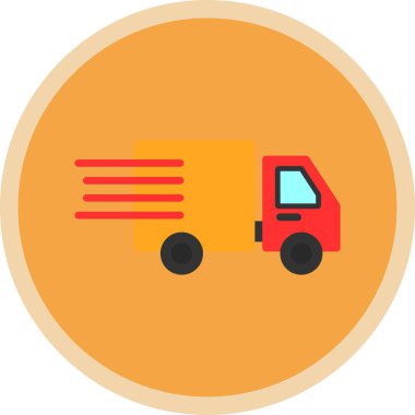 teslimat veya kargo kamyonu simgesi 