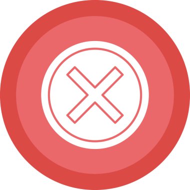 Haç. Web simgesi basit illüstrasyon