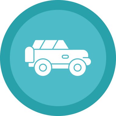 Offroad Web simgesi basit illüstrasyon 