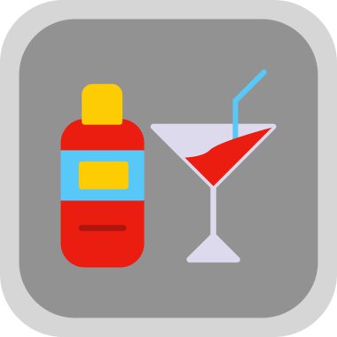 içki web vektör illüstrasyonu, simge