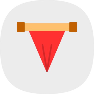 bayrak ikonu vektör illüstrasyonu